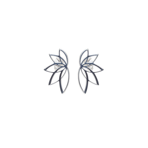 Lotus silverörhängen - Storlek M